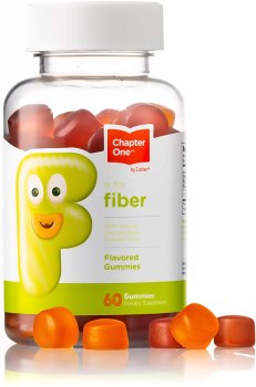 Chapter One Fiber Gummies, with Natural Chicory Root Soluble Fiber. (60 Flavored Gummies)