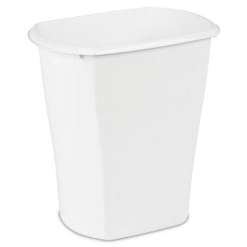 Sterilite, 3 gallon White Rectangular Kitchen Wastebasket