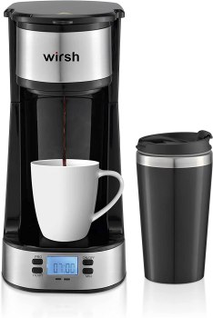 Single Serve Coffee Maker with 14 oz. Travel Mug