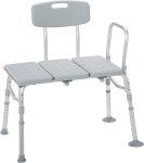 Lowest Price ever! $21 down from $55+ Transfer Bench For Bathtub with Adjustable Backrest