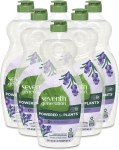 AWESOME PRICE for 6!! Seventh Generation Liquid Dish Soap