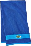 Price Mistake? $14 (usually sells for $36+) Lacoste Heritage Supima Cotton Bath Towel, Surf Blue, 30″ x 52″