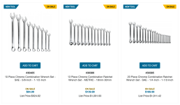 Huge Sale! Wiha Chrome Wrenches – up to 90% off! $189.99 for $1911.42 set! Shipped Via wihatools.com