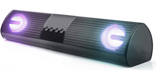 Wow!! 80% off! Bluetooth Speaker, Dual Loudspeakers with Hi-Fi Stereo Sound, Booming Bass, Beautiful LED Lights