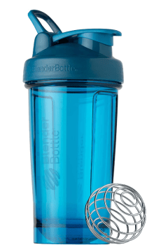 BlenderBottle Shaker Bottle Pro Series Perfect for Protein Shakes and Pre Workout, 24-Ounce, Ocean Blue