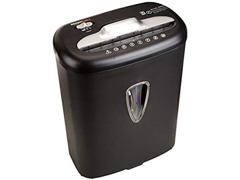 AmazonBasics 8-Sheet Cross-Cut Paper and Credit Card Shredder