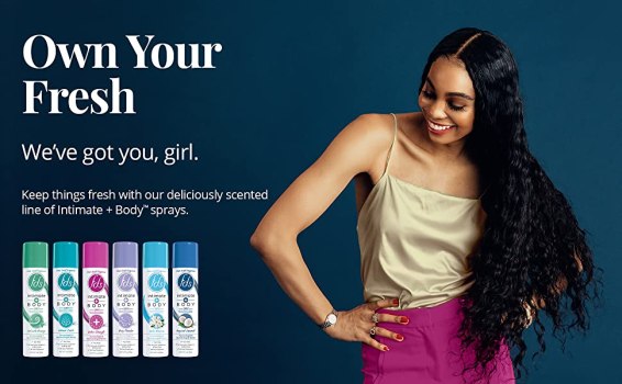 2 Pack FDS Intimate Deodorant Spray All Day Freshness, White Blossom – 2 oz Bottle