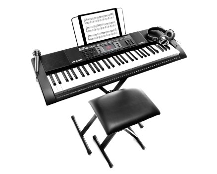 61-Key Portable Keyboard with Built-In Speakers, Stand And Chair