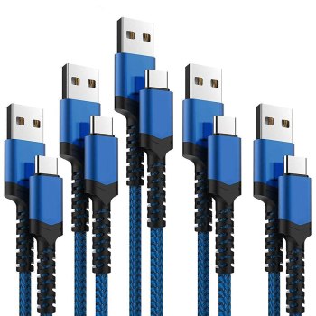 HOT DEAL!! 5-Pack USB C Cables For $6.99 (usually $16.99)