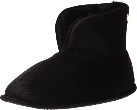 Dearfoams Women’s Sara Velour Bootie Slippers (4 Colors)