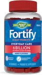 Nature’s Way Fortify Probiotic Gummies, 6 Billion, Color12, Berry Flavored, 60 Count