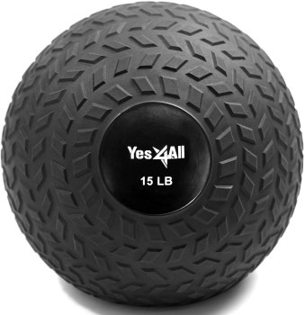 Great Deal!!! Slam Balls (Black) 15lbs for Strength and Crossfit Workout