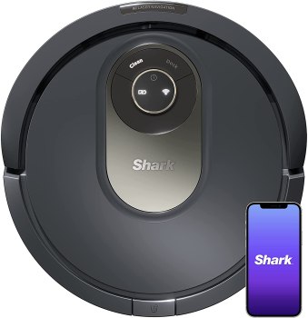Shark AV2001 AI Robot Vacuum with Self-Cleaning Brushroll, Object Detection, Advanced Navigation, Home Mapping, Perfect for Pet Hair, Compatible with Alexa, Gray