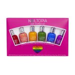 Nailtopia Love Yourself Skittle Mani-Kit – A Rainbow Of Color – Strong, Chip Resistant, Vibrant Nail Polish – Strengthens Nails with Superfoods and Vitamins – Vegan, Cruelty-Free – 6 Pc, 0.41 Oz Each