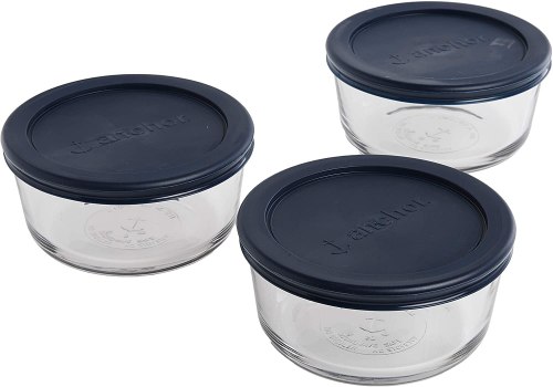 Run!! Price Mistake on Amazon! Anchor Hocking – Set of 3; Glass Storage Container Holds 2 Cups