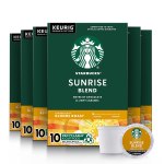 6 Pack! Starbucks Blonde Roast K-Cup Coffee Pods — 10 Count