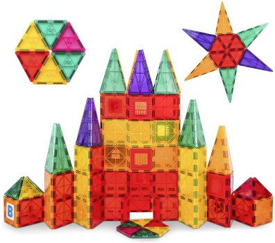 Set Of 100 Playkidiz Magnetic Tiles With ABC & Window Click-Ins For $29.74 Shipped From Amazon