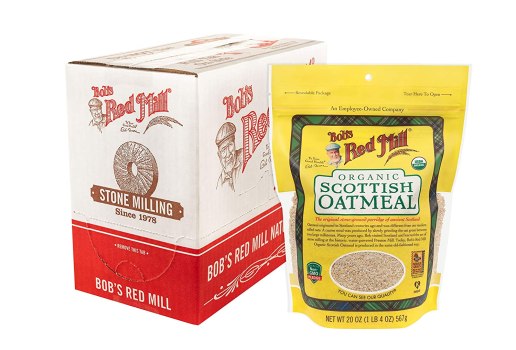 4 Pack! Bob’s Red Mill Organic Scottish Oatmeal, 20-ounce