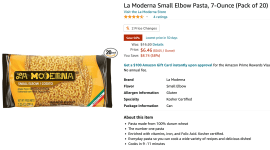Price Mistake pasta