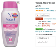 Price Mistake on Vagisil