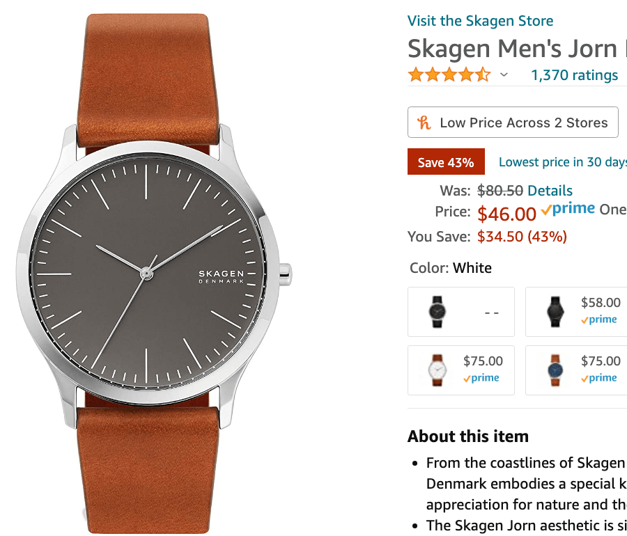 Skagen watch deals