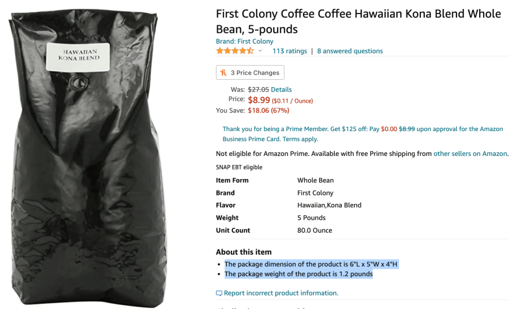 coffee glitch price
