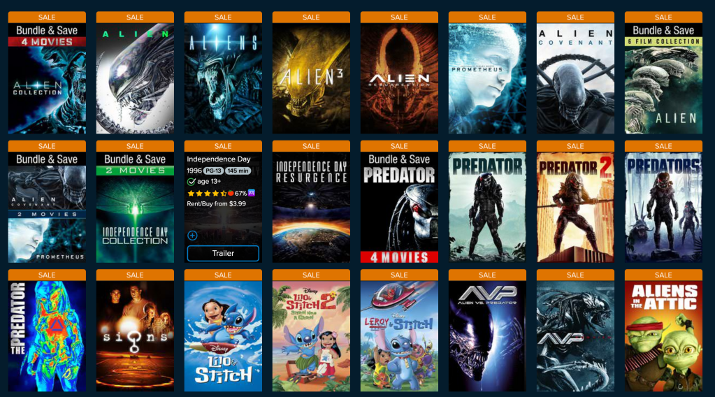 vudu sale coupon code