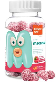 60 Count: Magnesium Gummies, Calm Gummies for Kids and Adults, (Raspberry)