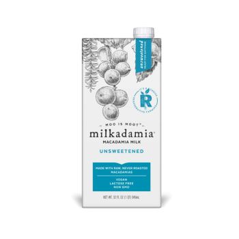 6 Pack For $9.99 milkadamia Macadamia Milk, Unsweetened – 32 Oz,