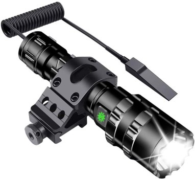 1200 Lumen LED Tactical Flashlight w/ Offset Rail Mount (Black) $19.75 + free shipping