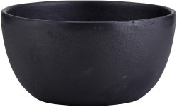 Price Mistake!!! 47th & Main Round Cast Iron Bowl, Large, Black