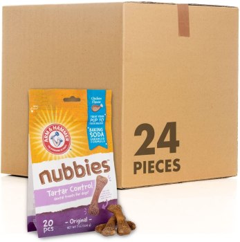 Full case! Arm & Hammer for Pets Nubbies Dental Treats for Dogs (480 Pieces) Chicken