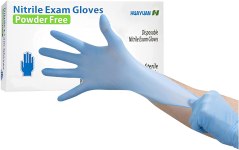 100 Pack Circlecare Powder-Free Nitrile Disposable Exam Gloves Size Large Only $5.80
