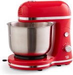 Lowest Price ever! $35 Delish by DASH Compact Stand Mixer, 3.5 Quart with Beaters & Dough Hooks Included – Red