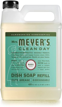 2 Pack of 48oz Mrs. Meyer’s Dishwashing Liquid Dish Soap Refill, Cruelty Free Formula For $10.90 (Reg $20) or $9.22 with S&S