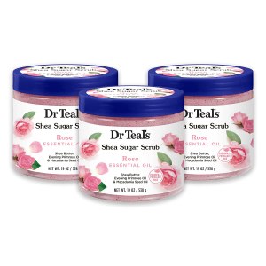 Mistake / glitch! 3 Pack For $5.98 Dr Teal’s Shea Sugar Body Scrub, Rose with Essential Oil, 19 oz