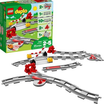 LEGO DUPLO Train Tracks 10882 Building Blocks (23 Pieces)