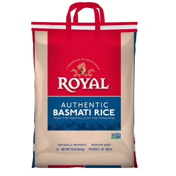 15-Lb Authentic Royal Basmati Rice $10.73 + Free Shipping w/Prime