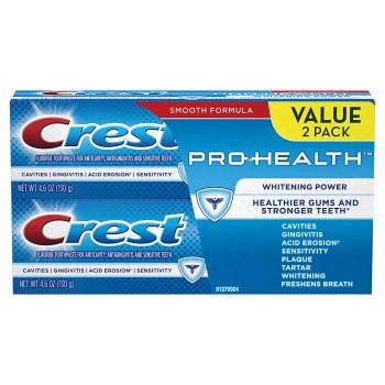 2 Pack Crest Pro-Health Whitening Gel Toothpaste only $3.07 or $2.57 with S&S