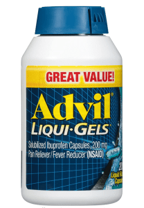 200 Liquid Filled Capsules 200mg Advil Liqui-Gels Pain Reliever and Fever Reducer