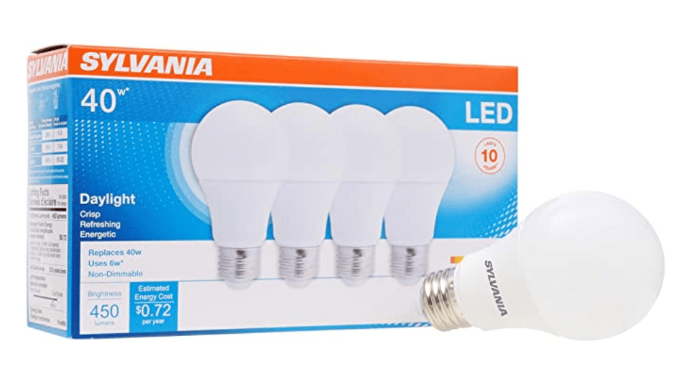 SYLVANIA LED Light Bulb, 40W Equivalent A19