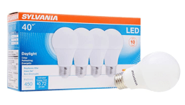 SYLVANIA LED Light Bulb, 40W Equivalent A19