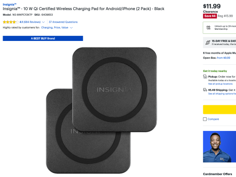 https://www.bestbuy.com/site/insignia-10-w-qi-certified-wireless-charging-pad-for-android-iphone-2-pack-black/6409653.p?skuId=6409653