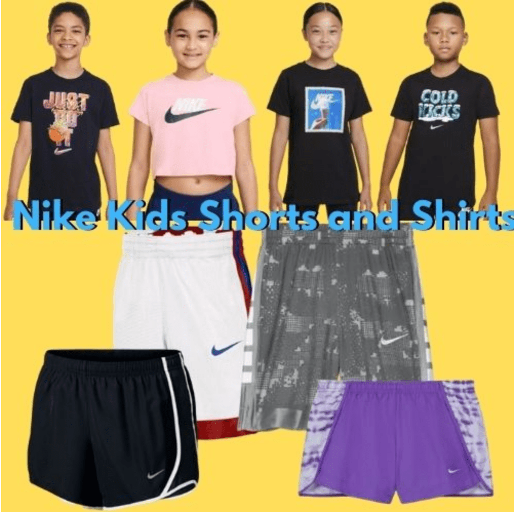 Nike Kids’ T-shirts and Shorts for Only $7.93 at Macy’s