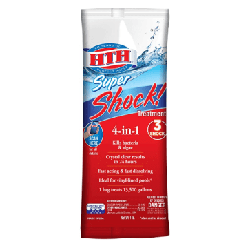 HTH 52019 Super Shock Treatment Swimming Pool Chlorine Cleaner, 1 lb