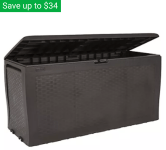 Keter Samoa 70-gallon deck box for $50