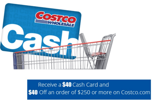 HOT Costco Membership Sale! 1 Year Gold Star Membership + $40 Costco Gift Card for only $60. Also comes with an additional $40 off $250 online coupon