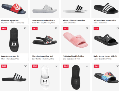 Under Armour, Adidas, Puma or Champion Slide Sandals for Adults or Kids only $11.24 + Free Shipping