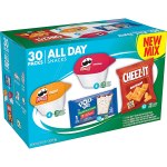 Kellogg’s All Day Snacks, Lunch Snacks, Office and Kids Snacks, Variety Pack, 34.5oz Box (30 Snacks)