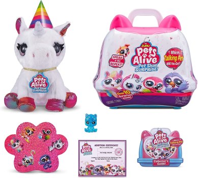 Pets Alive Pet Shop Surprise Unicorn For $7.49 (usually $14.99) with Electronic Speak and Repeat Playset